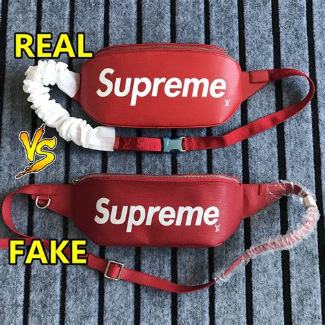 supreme side bag fake vs real